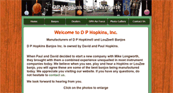 Desktop Screenshot of dphopkinsbanjos.com