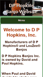 Mobile Screenshot of dphopkinsbanjos.com